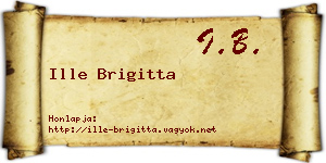 Ille Brigitta névjegykártya